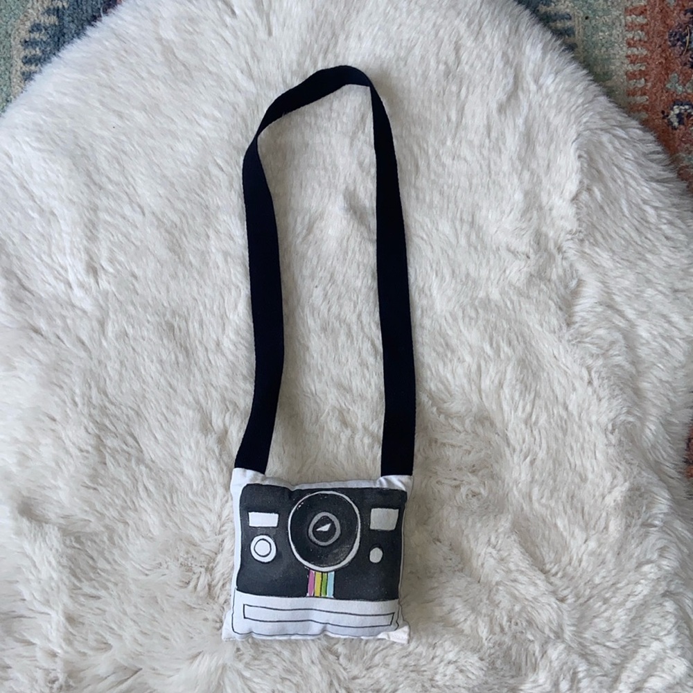 Toy wearable polaroid camera plush minimalist boutique brand Christmas gift